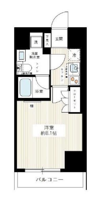 イアース練馬(1K/10階)の間取り写真