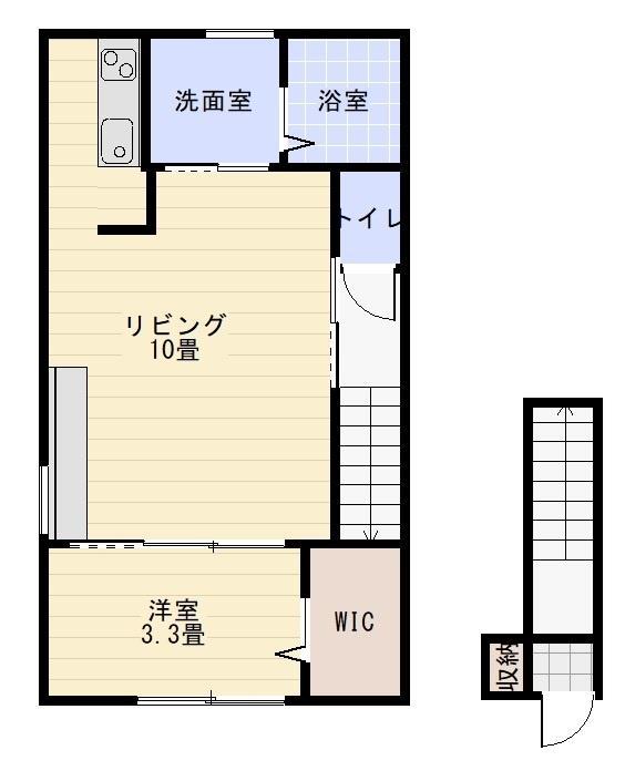 RITZ 8(1LDK/2階)の間取り写真