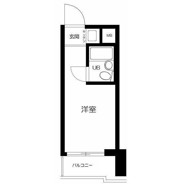 トップルーム都立大学(ワンルーム/4階)の間取り写真