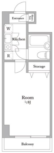 ARK HOUSE(1K/3階)の間取り写真
