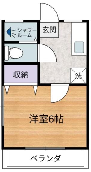 ダイワハイツ(1K/1階)の間取り写真
