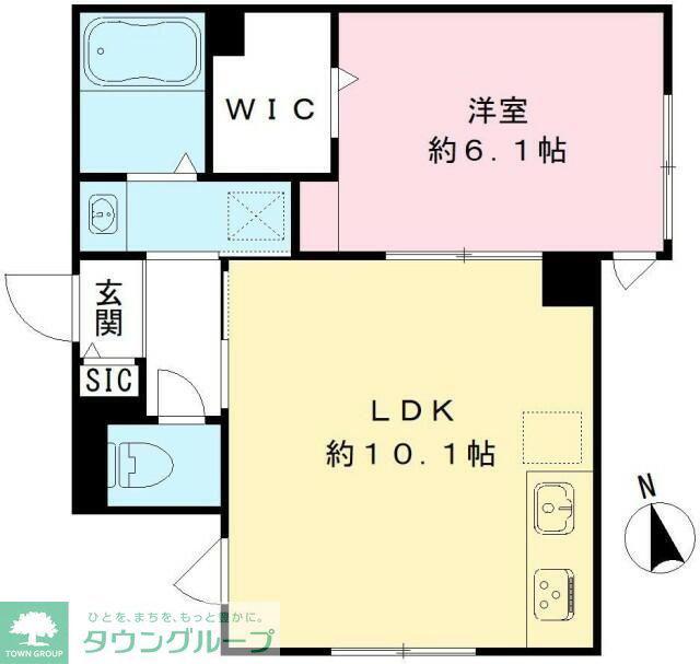 メゾン アルグ(1LDK/1階)の間取り写真