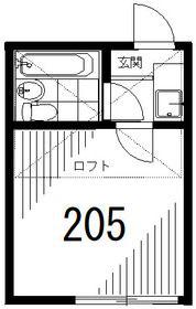 アーバン恵比寿(1K/2階)の間取り写真