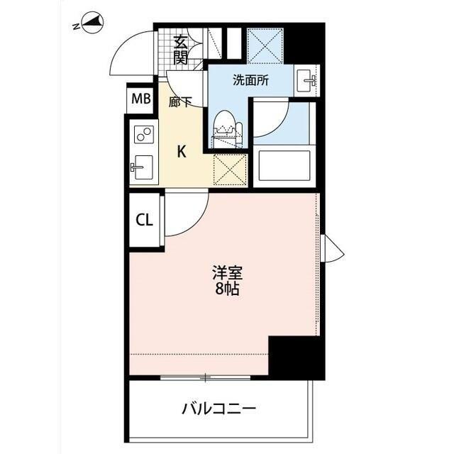プレール・ドゥーク板橋II(1K/5階)の間取り写真