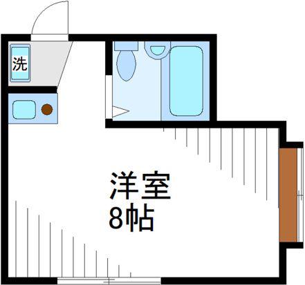 クラーク高田馬場(ワンルーム/1階)の間取り写真