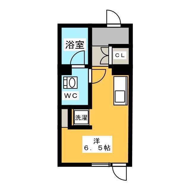 PASEO市谷台町I(ワンルーム/3階)の間取り写真