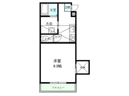 東武伊勢崎線 新伊勢崎駅 徒歩25分 2階建 築19年(1K/2階)の間取り写真
