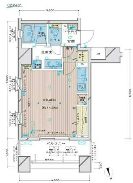 ダイナシティ新宿若松町 5階階 間取り