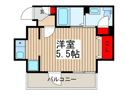 N-STAGE市川国府台(ワンルーム/2階)の間取り写真