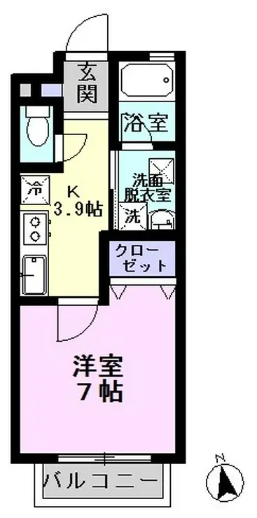 デュオーラ豊四季 1階階 間取り