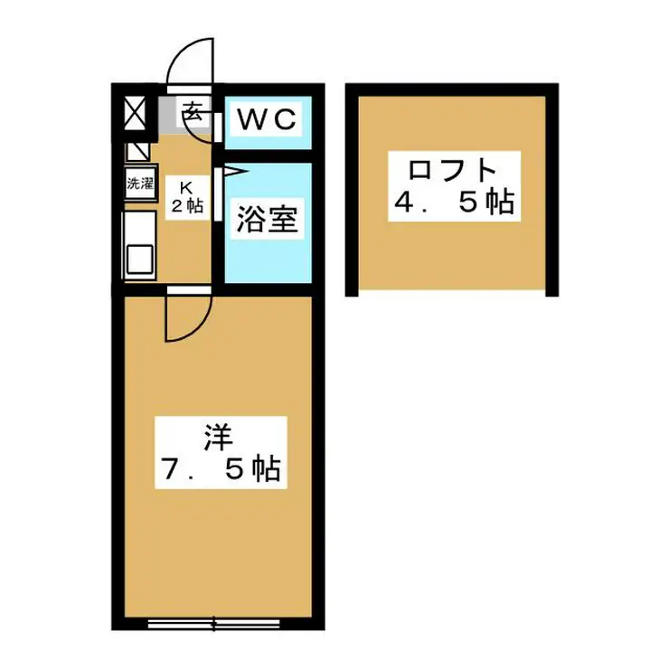 コモハイツ相模大野 2階階 間取り