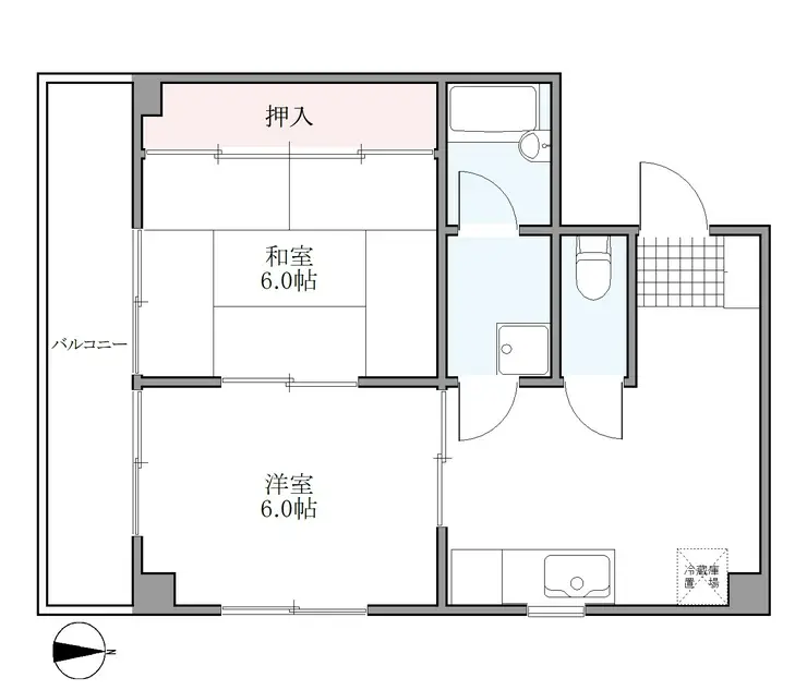 第3サニーハイツ 3階階 間取り