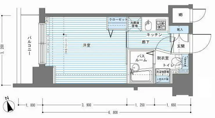 レジディア銀座東 10階階 間取り