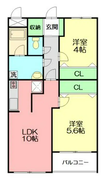 ピア湘南夕陽ヶ丘 2階階 間取り