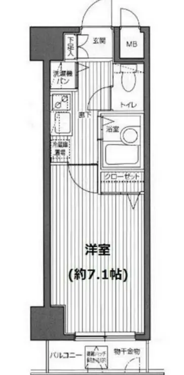 ガラ・ステージ麻布十番 8階階 間取り