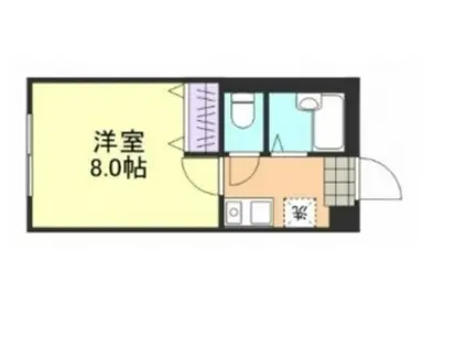 ルーチェ B(1K/1階)の間取り写真