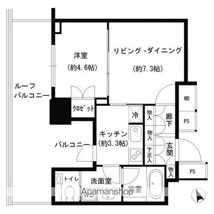 グランスイート虎ノ門 4階階 間取り