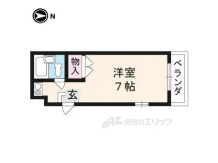 メゾン大垣(1K/3階)の間取り写真