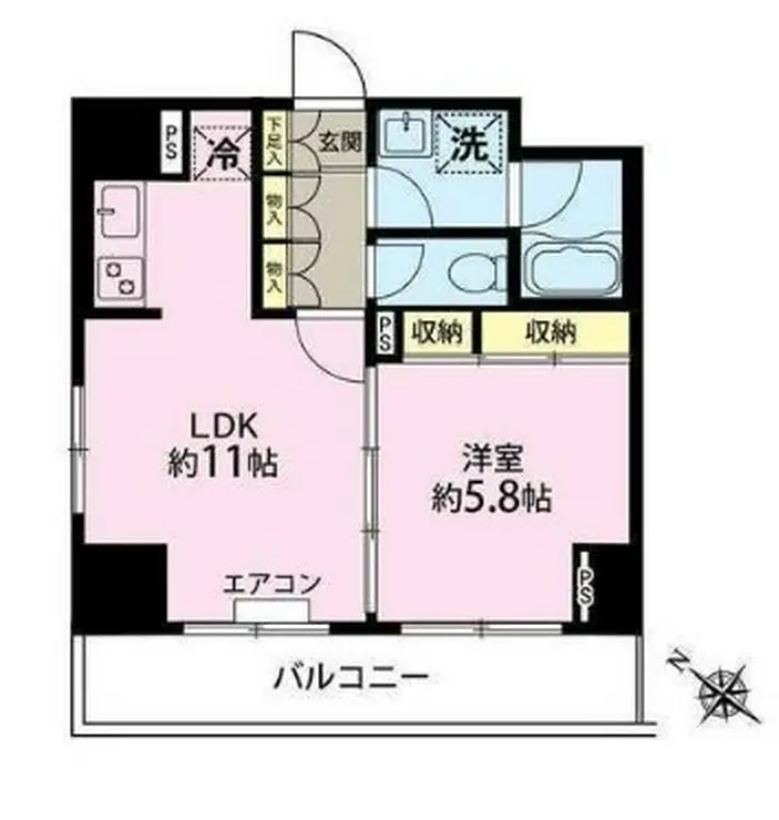 ベェルヴェル稲城 3階階 間取り