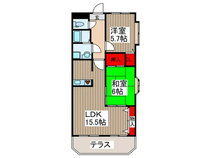 ソルデンテ21 3階階 間取り