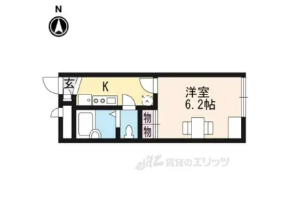 レオパレスASAHIMACHI(1K/1階)の間取り写真