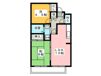 コートハウス光人館(2LDK/1階)の間取り写真