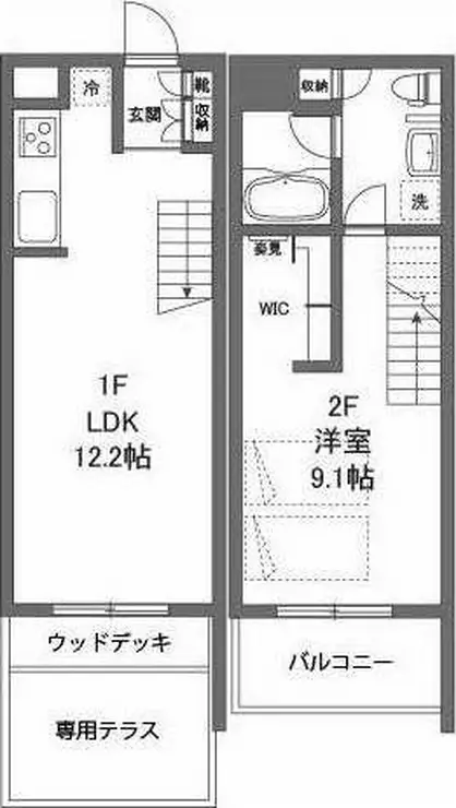 ガーデン千歳船橋 1階階 間取り