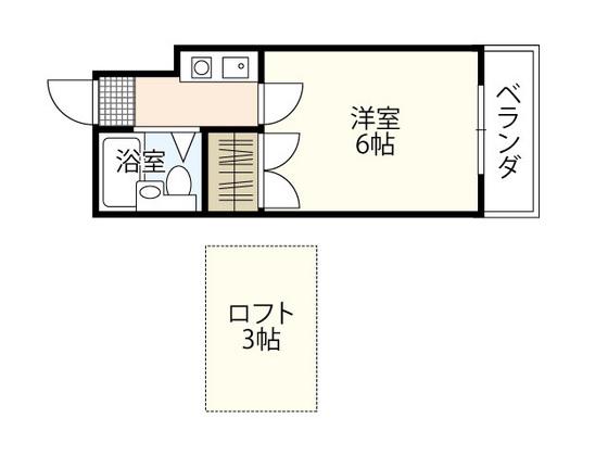 アイホーム2(1K/1階)の間取り写真