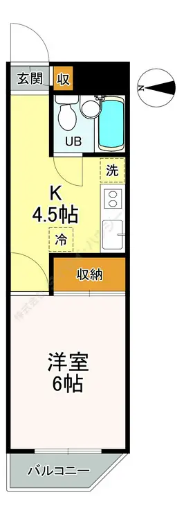 ウィズ今村 4階階 間取り