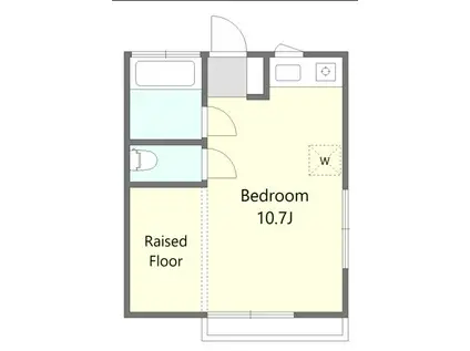 都島シャルム(ワンルーム/2階)の間取り写真