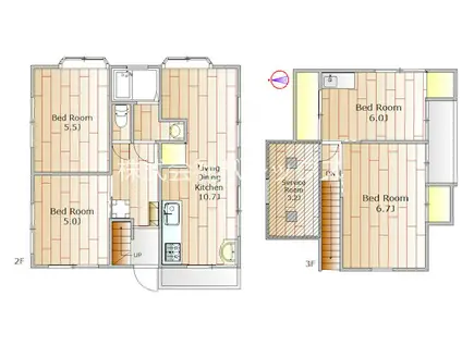 ファボーレ目黒本町(4SLDK/2階)の間取り写真