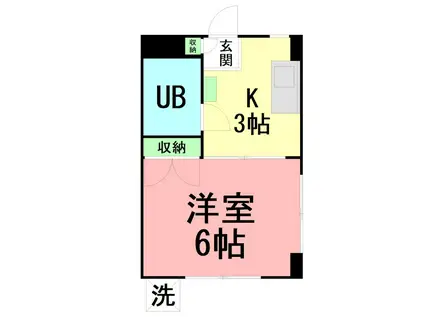 シトロンデ桜台(1K/1階)の間取り写真