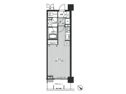 カナーリス月島(ワンルーム/7階)の間取り写真