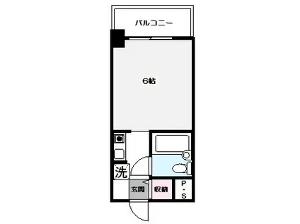 南阿佐ヶ谷シティハウス(ワンルーム/7階)の間取り写真