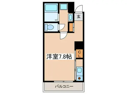 リシェス橋本B(ワンルーム/1階)の間取り写真