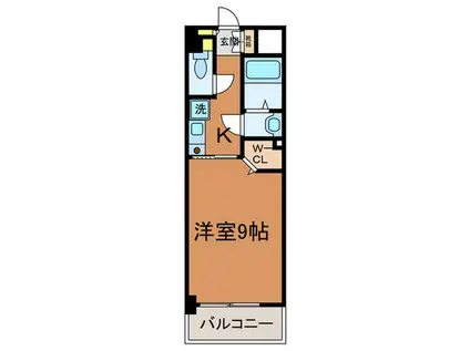 グレンパーク兵庫駅前(1K/7階)の間取り写真