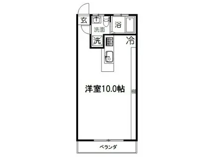 HIKARIマンション(ワンルーム/3階)の間取り写真