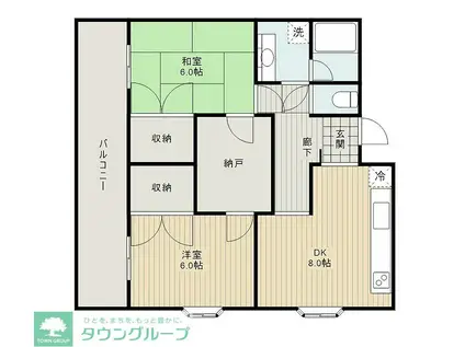 レ・ユニオン(2SDK/1階)の間取り写真