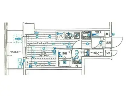 ル・リオン大塚(ワンルーム/2階)の間取り写真