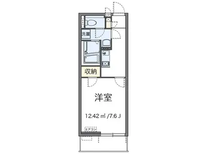 クレイノライズ日吉(1K/1階)の間取り写真