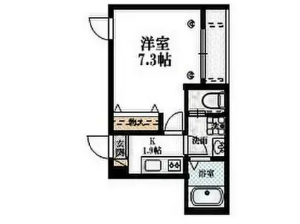 メゾン オリザ(1K/2階)の間取り写真