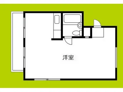 EXEマンション(1K/5階)の間取り写真