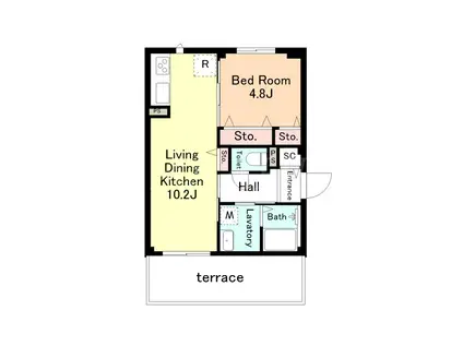 MA・MAISON COCO(1LDK/1階)の間取り写真