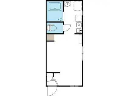 テイルズガーデン川崎(ワンルーム/3階)の間取り写真