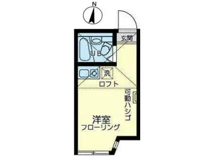 ユナイトエルリンガー(ワンルーム/1階)の間取り写真
