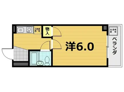 レ・タン・ドゥ・ラ・メール・CKV(1K/3階)の間取り写真