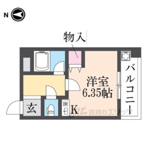 メゾンYM(ワンルーム/4階)の間取り写真