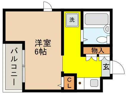 ロイヤルメゾン魚崎II(ワンルーム/3階)の間取り写真