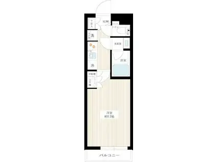 ARCOBALENO(1K/4階)の間取り写真