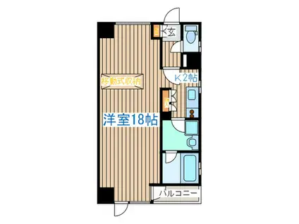 シティ連坊II(1K/4階)の間取り写真